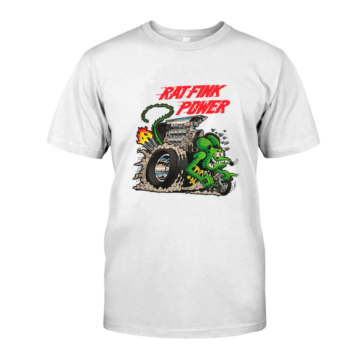 rat fink power T shirt 3 rat fink power WhiteShirt 1