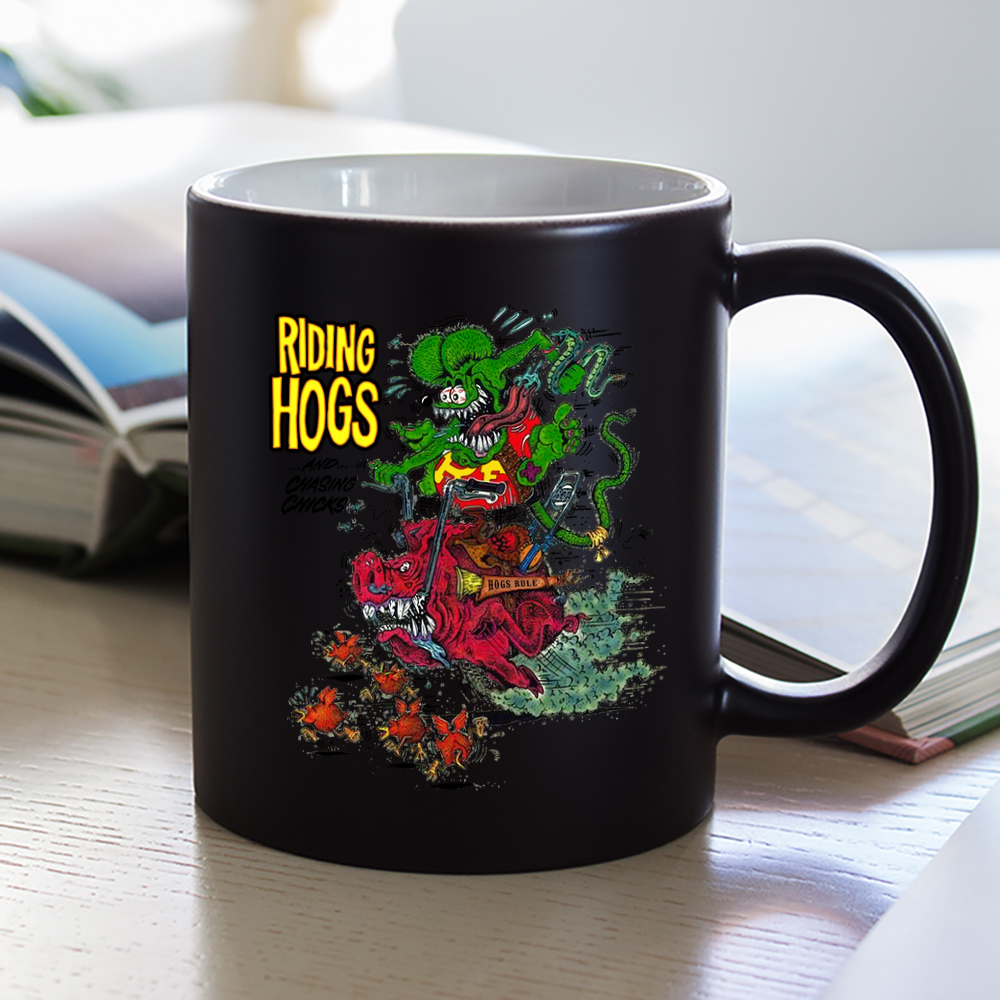 rat fink riding hogs and chasing chicks Mug 1 rat fink riding hogs and chasing chicks Mug 1