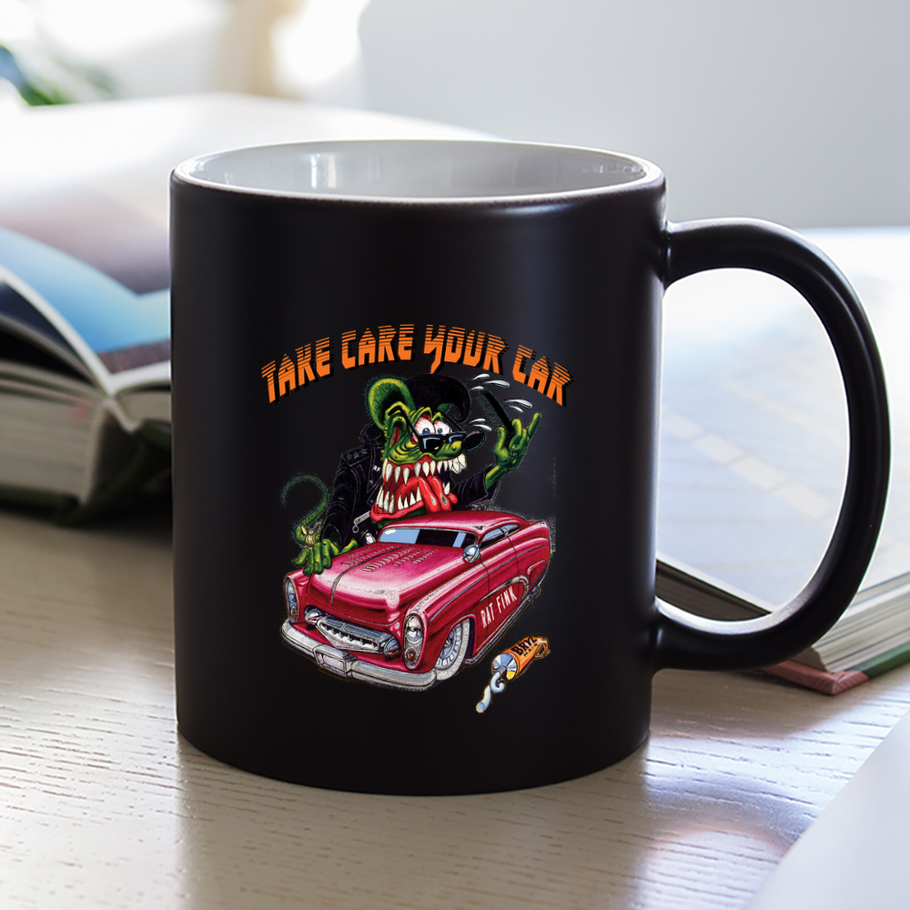rat fink take care your car Mug 1 rat fink take care your car Mug 1