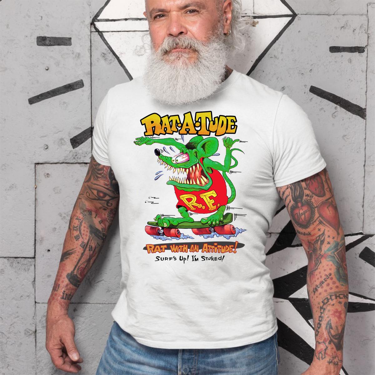 rat with an attitude T shirt 4 rat with an attitude WhiteShirt 2