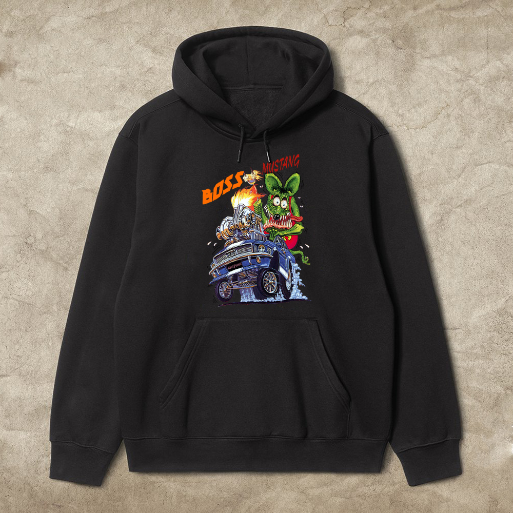rat fink boss mustang hoodie 1 ratfink boss mustang hoodie 1