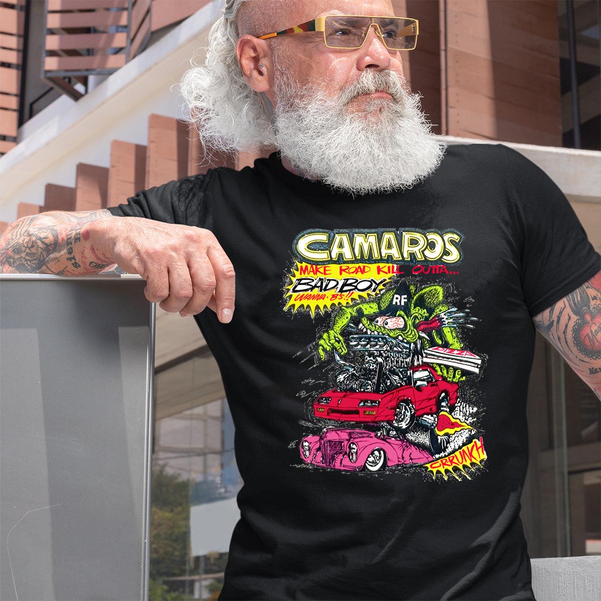 ratfink camaros T shirt 2 ratfink camaros BlackShirt 2