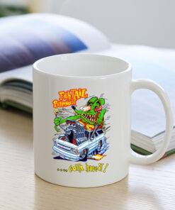 ratfink fish tail burnout Mug 3