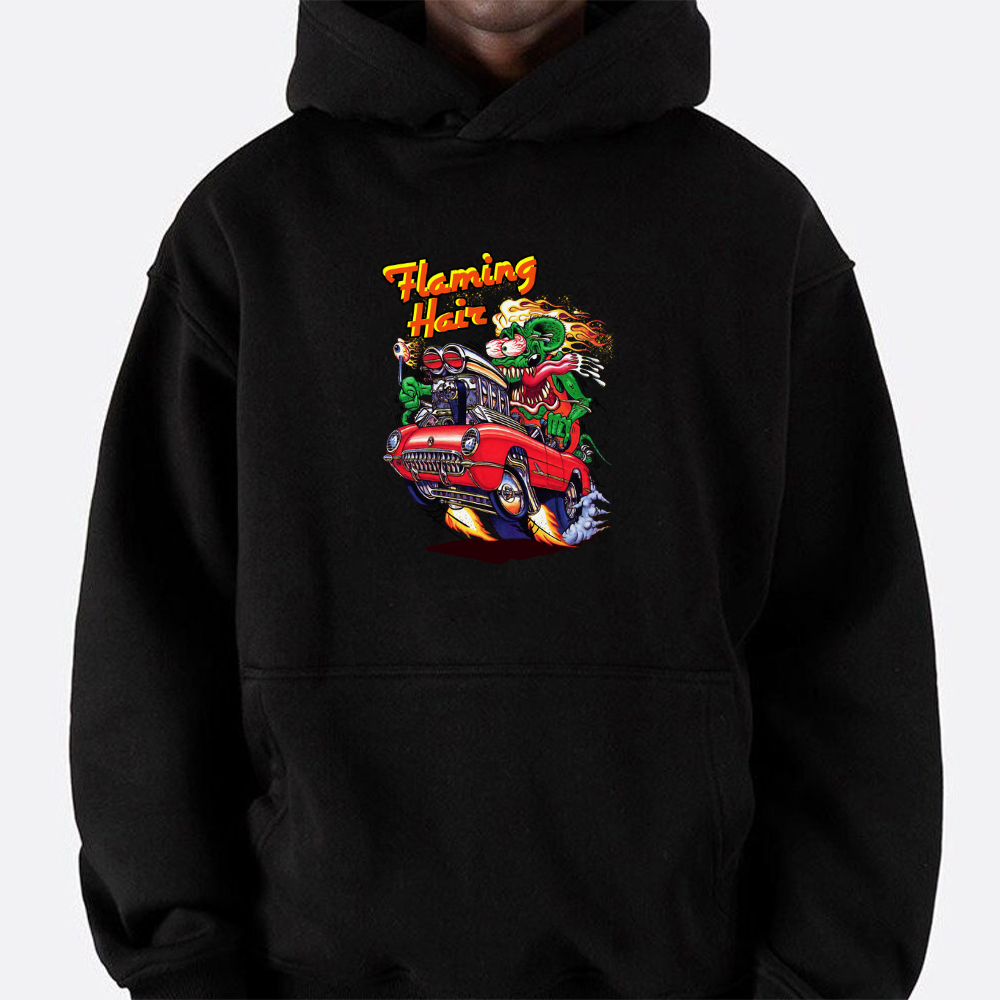 rat fink flaming hair hoodie 5 ratfink flaming hair hoodie 5