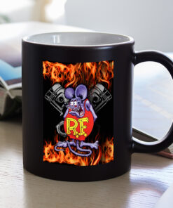 ratfink hot rod piston Mug