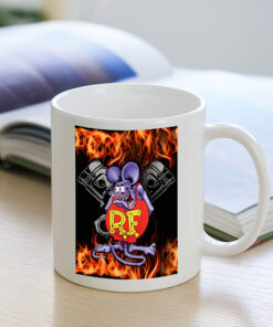 ratfink hot rod piston Mug 3