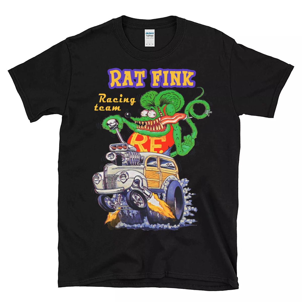 ratfink racing team hot rod T shirt 1 ratfink racing team hot rod BlackShirt 1