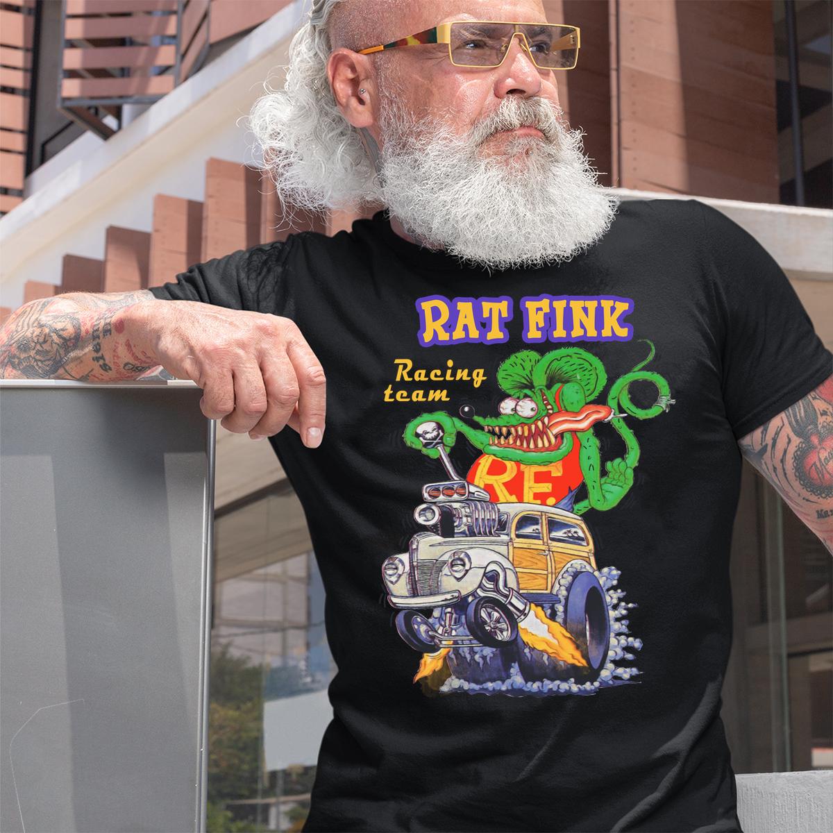 ratfink racing team hot rod T shirt 2 ratfink racing team hot rod BlackShirt 2