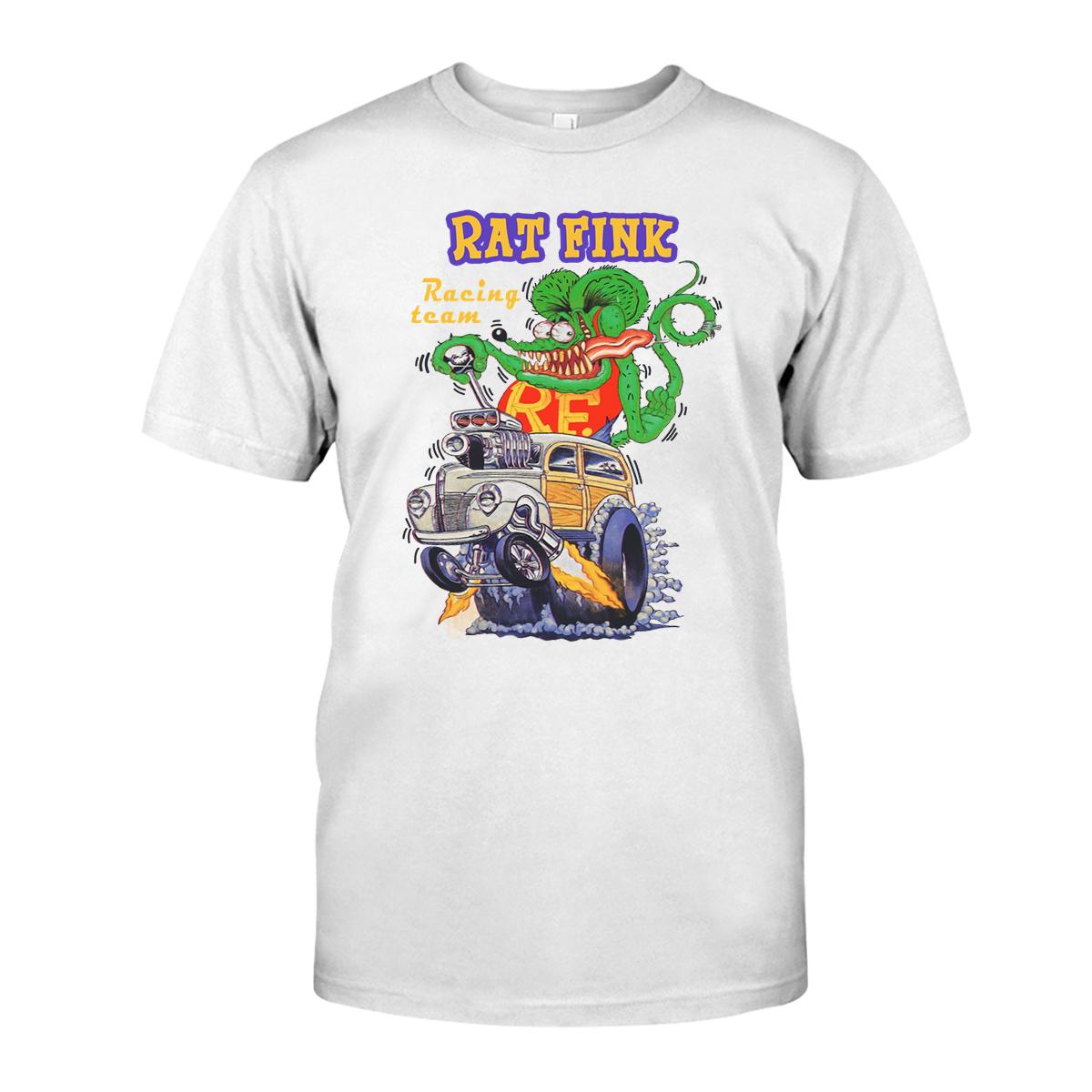 ratfink racing team hot rod T shirt 3 ratfink racing team hot rod WhiteShirt 1