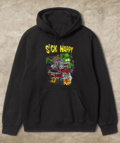 rat fink sick but happy hoodie
