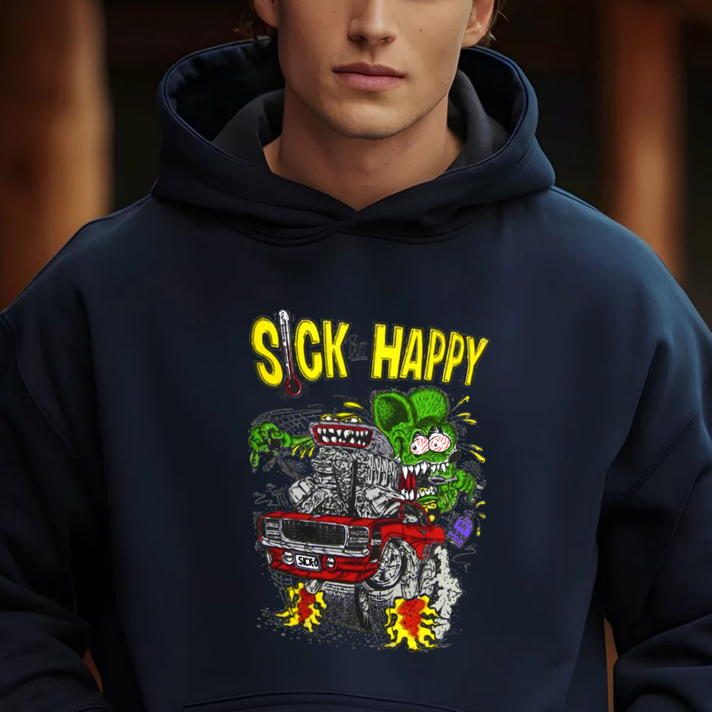 rat fink sick but happy hoodie 2 ratfink sick but happy hoodie 2