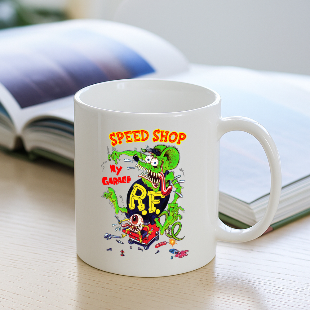 ratfink speed shop garage Mug 3 ratfink speed shop garage Mug 3