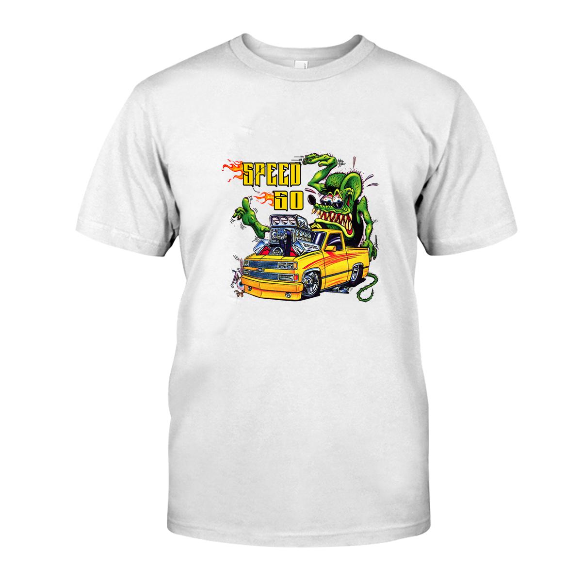 speed go rat fink T shirt 3 speed go rat fink WhiteShirt 1