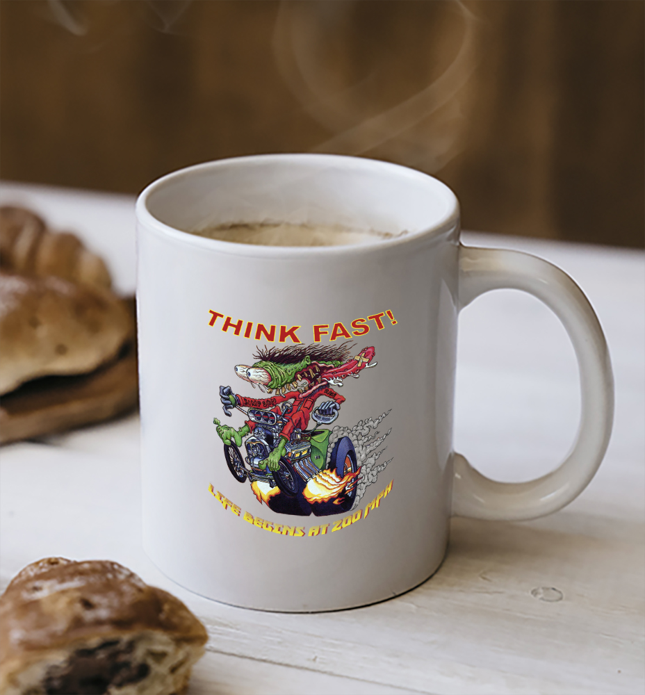 think fast hot rod Mug 2 think fast hot rod Mug 2