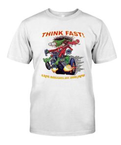 think fast hot rod WhiteShirt 1