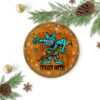 Rat Fink Blue Christmas Ornament