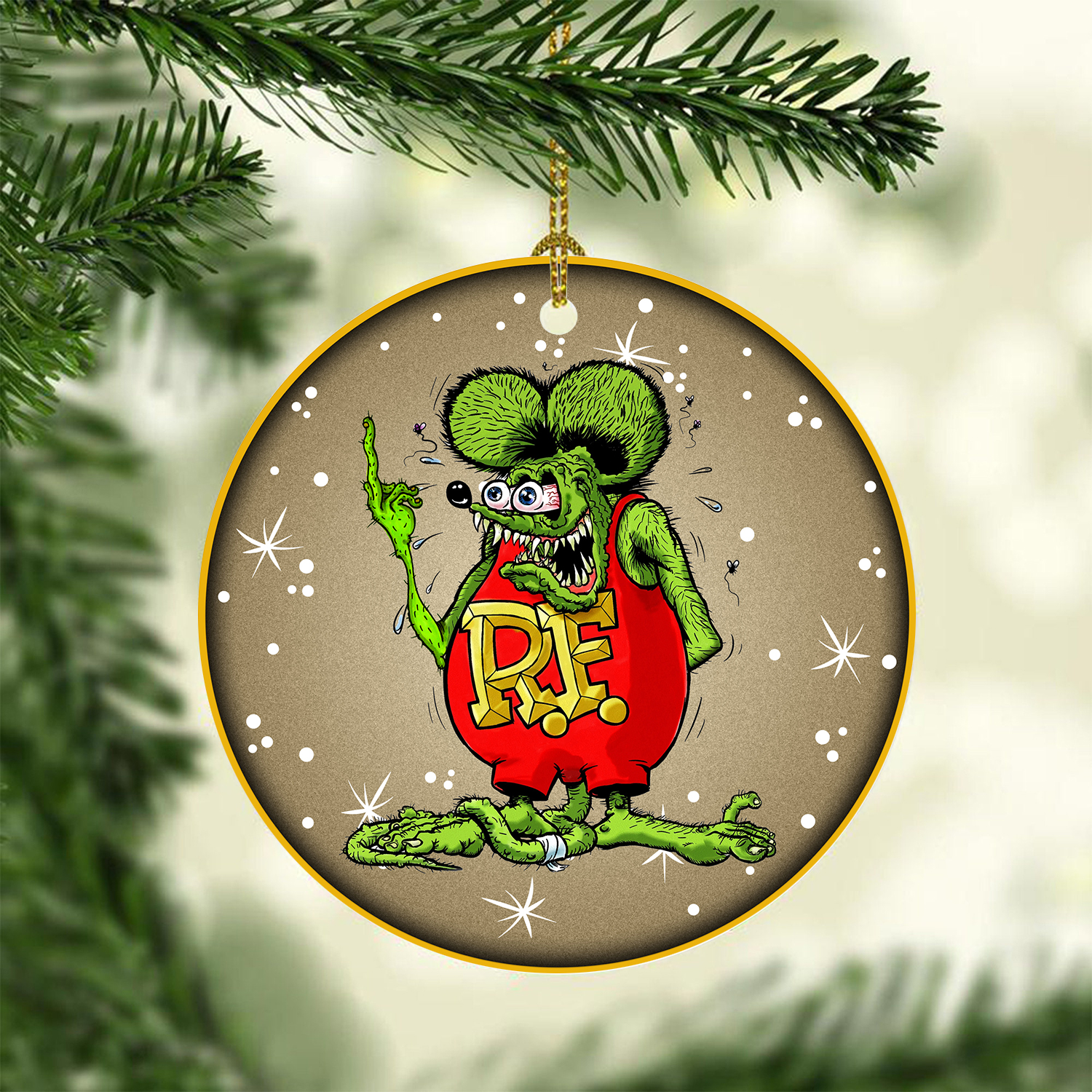 Rat Fink Hot Rod Ornament Gift 4 Rat Rod Fink Ornament 27